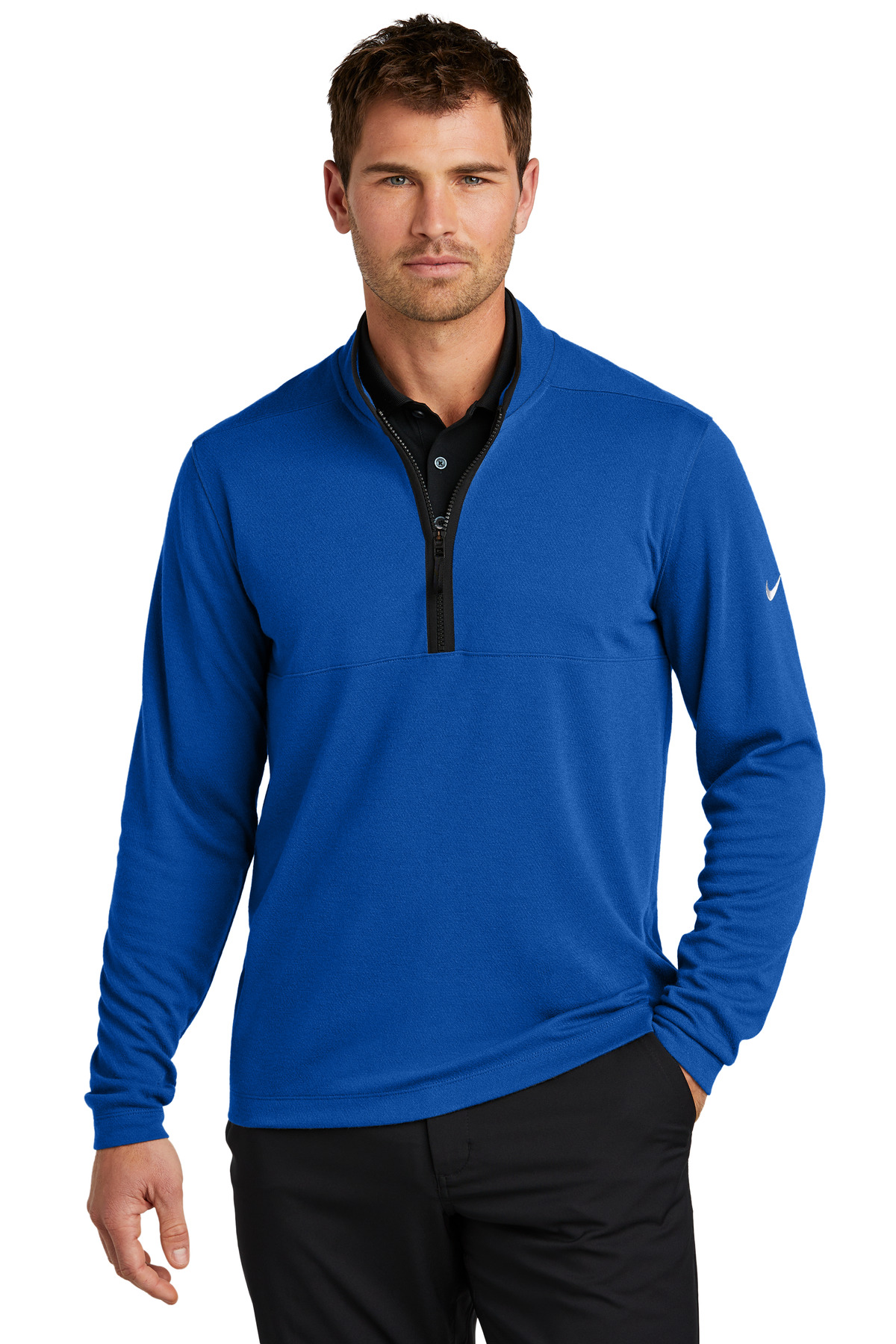 Nike Textured 1/2-Zip Cover-Up | ProGolfShirts.com