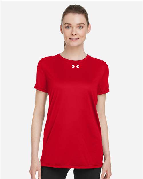 Under Armour Women's Team Tech T-Shirt - Red/ White
