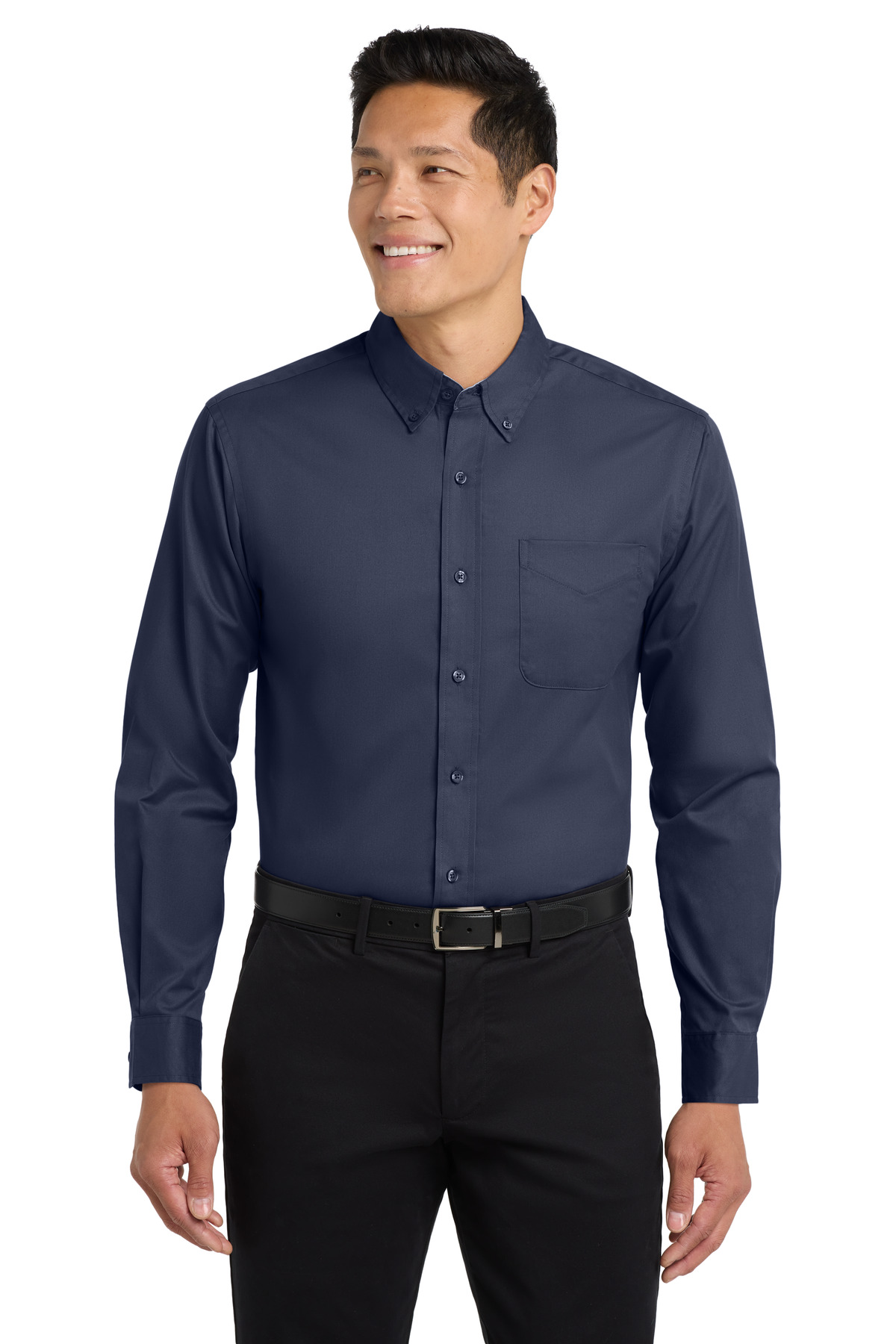 トップス Bean's Easy-Care Long Sleeve B.D Shirts Long Sleeve Easy Care Shirt