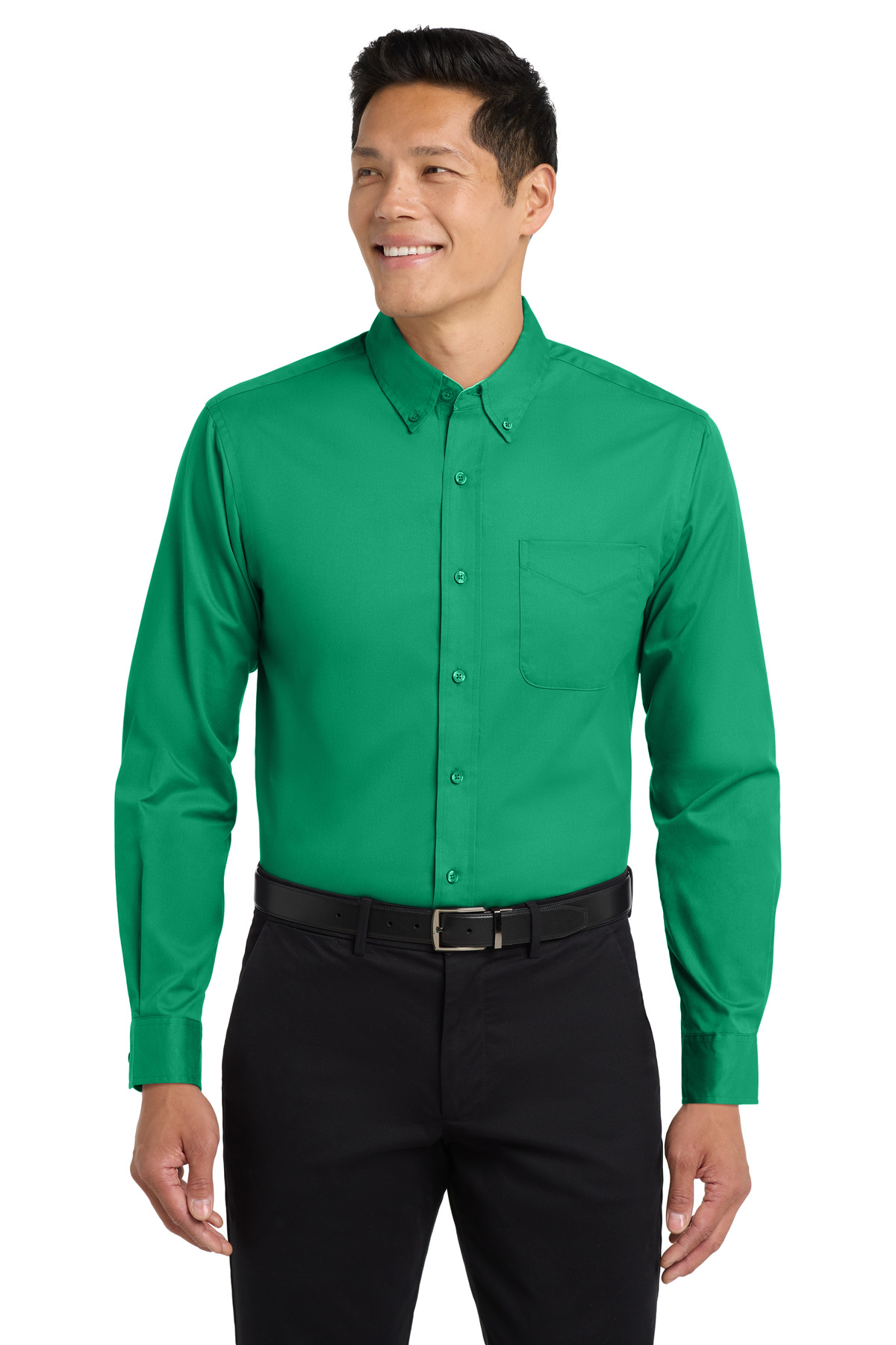 トップス Bean's Easy-Care Long Sleeve B.D Shirts Long Sleeve Easy Care Shirt