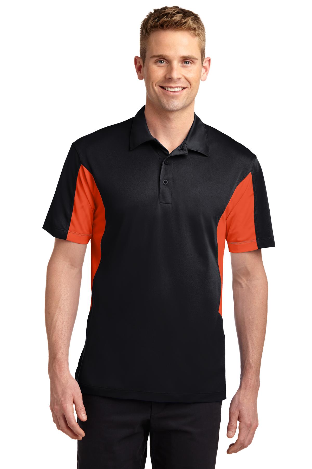 Side Blocked Performance Micropique Polo Shirt
