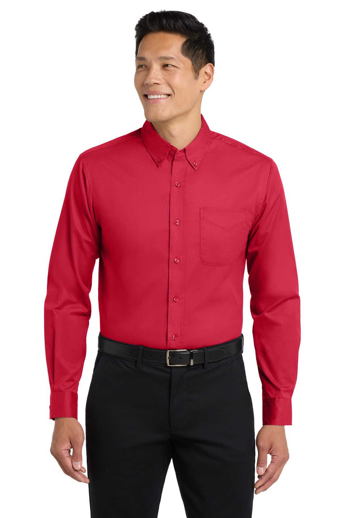 トップス Bean's Easy-Care Long Sleeve B.D Shirts Long Sleeve Easy Care Shirt