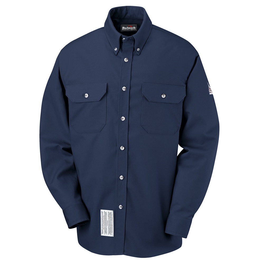 Men's Button Down Dress Uniform Shirt With CAT 2 Protection