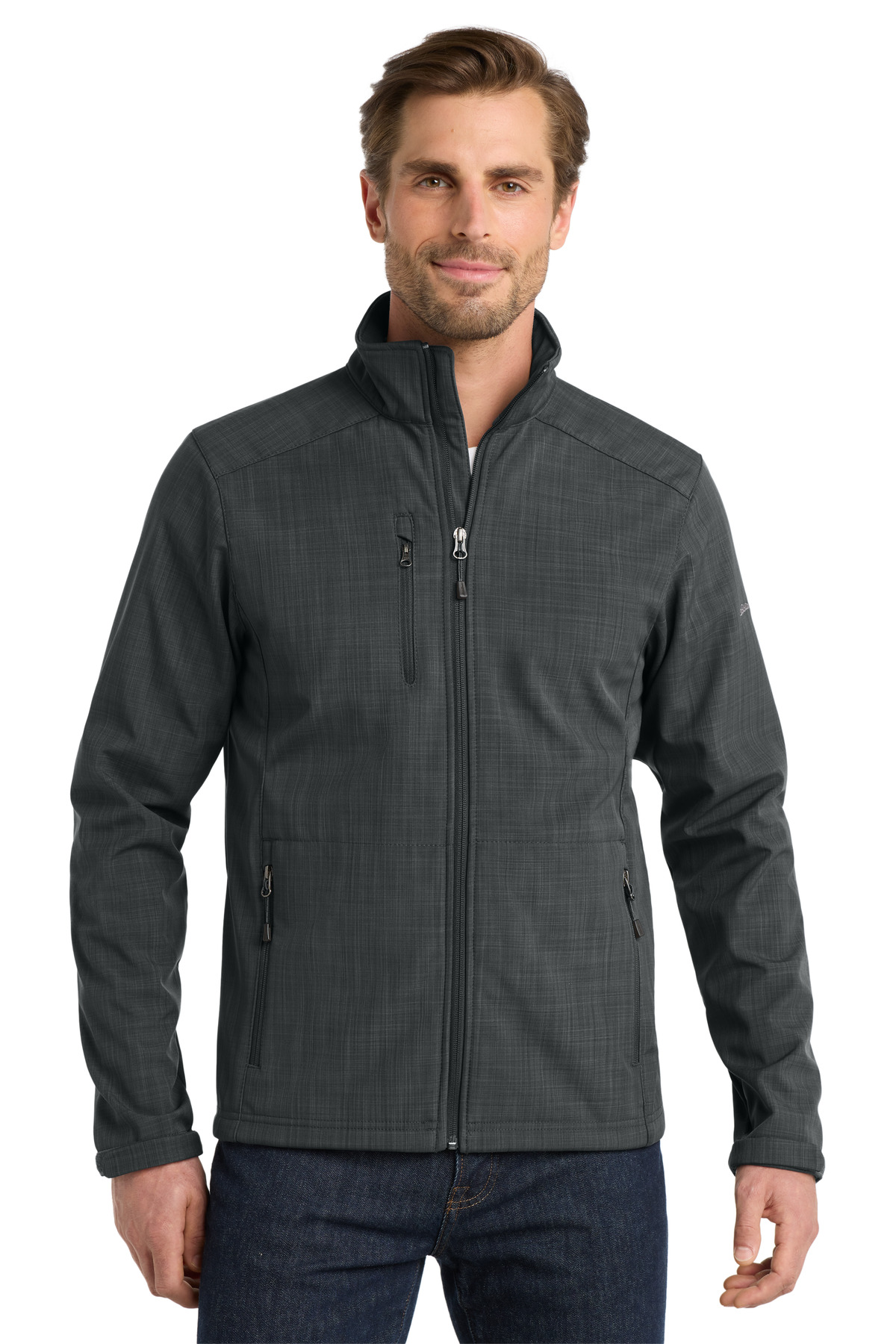 Eddie Bauer Shaded Crosshatch Soft Shell Jacket | ProGolfShirts.com