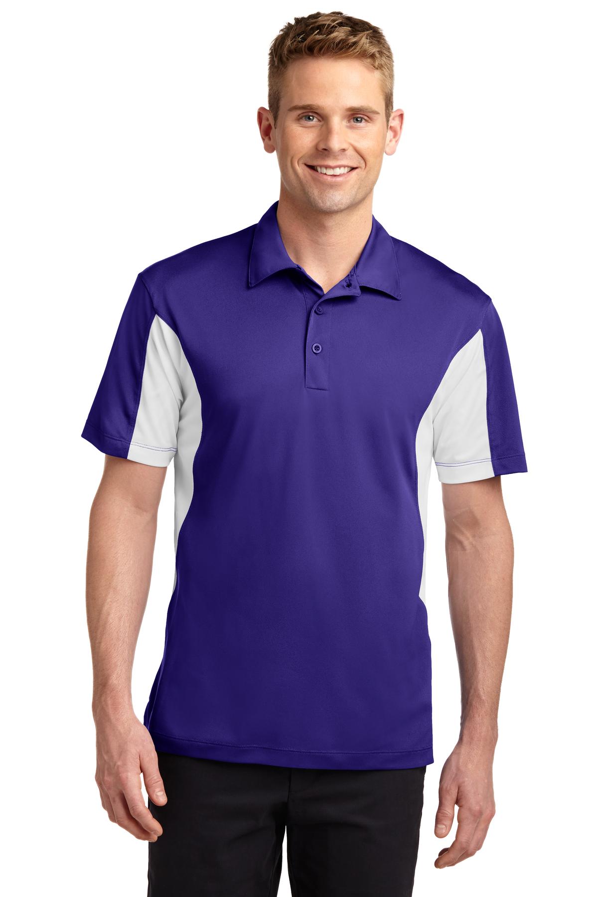 Side Blocked Performance Micropique Polo Shirt