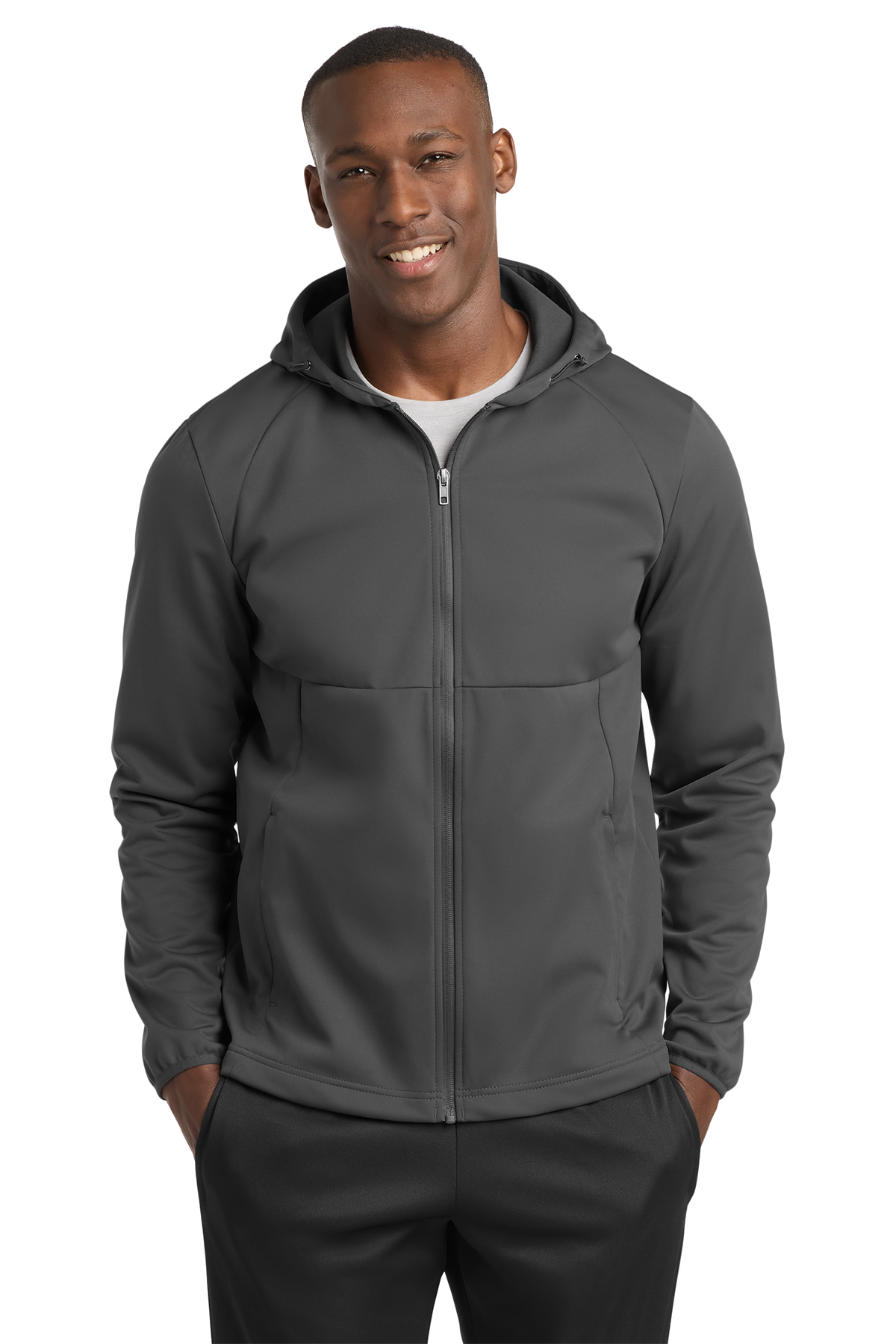 Sport-Tek Hooded Soft Shell Jacket - Graphite