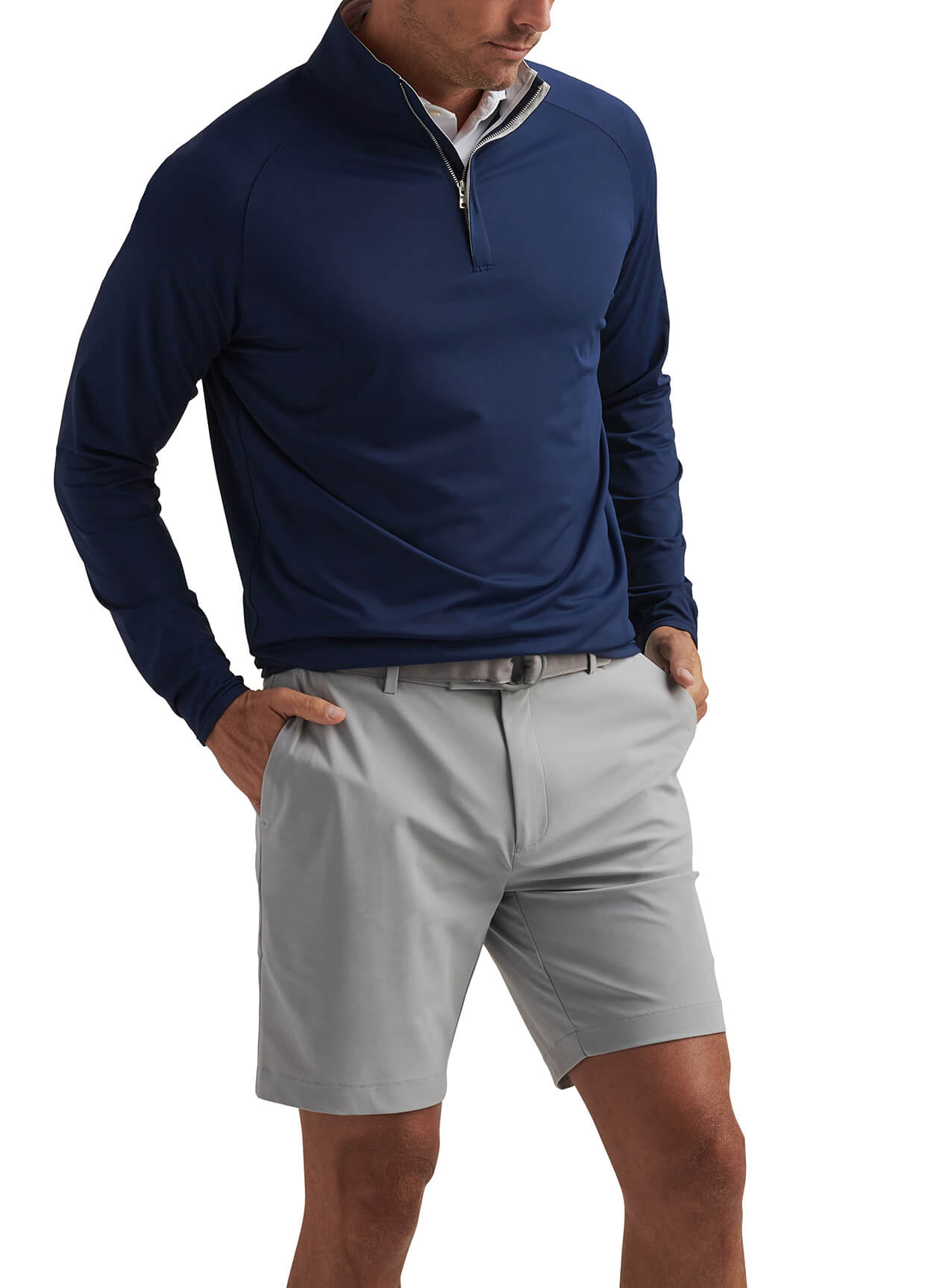Peter Millar Men's Stealth Performance Quarter-Zip - Navy